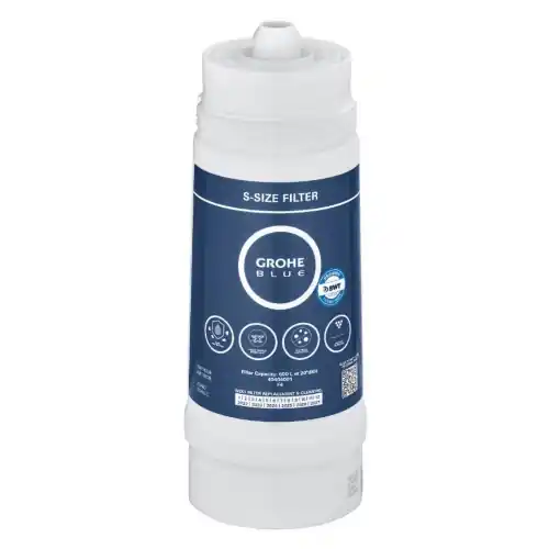 Grohe Blue Filtro taglia S con capacità media di 600 L compatibile con i sistemi di filtrazione dell‘acqua Grohe Blue e Red Direct Beschikbaar