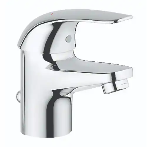 Grohe linea Euroeco Rubinetto Miscelatore Monocomando per Lavabo taglia S con sistema di scarico a salterello e finitura cromata lucida Shop Nu