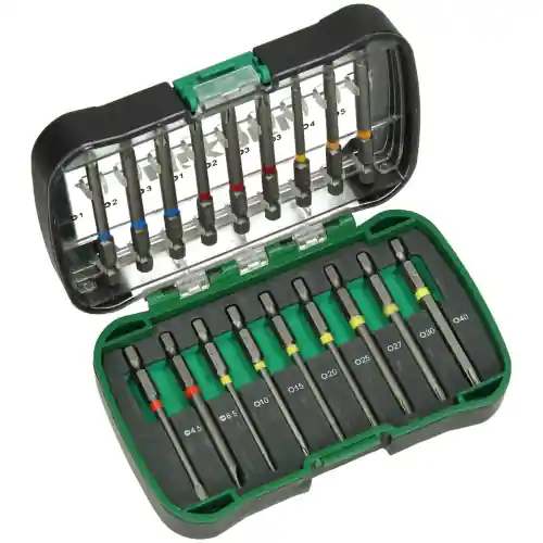 Koopje Hikoki set kit inserti 18 pezzi assortiti per trapani avvitatori utensili elettrici 75mm.professionale