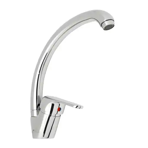 HydrAll rubinetto miscelatore monocomando canna alta serie Ines cromato Op = Op