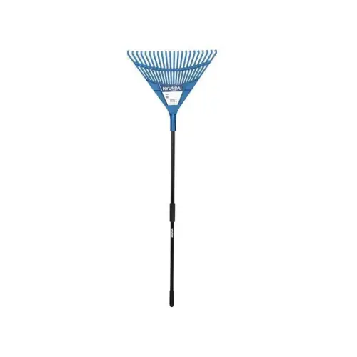 Koop Vandaag Hyundai 58411 rastrello 165 cm a 22 denti in plastica con manico in acciaio professionale da giardinaggio
