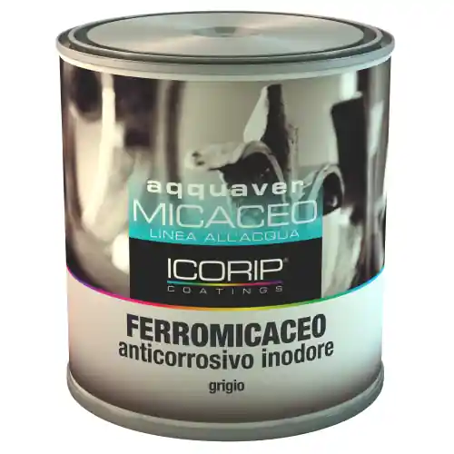 Icorip smalto ferromicaceo anticorrosivo grigio chiaro lt 0,750 grana grossa Populair