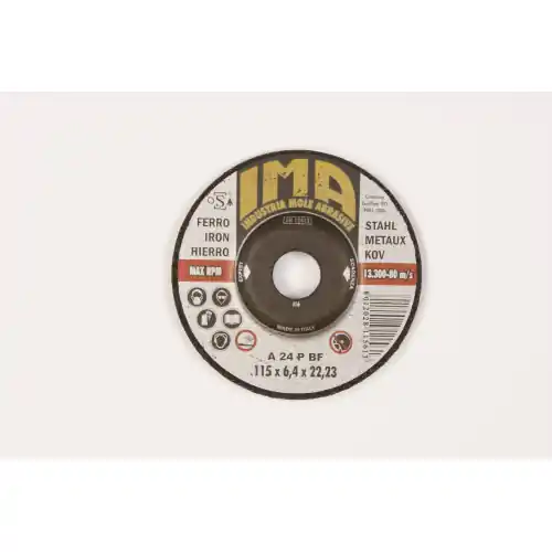 Ima mini disco per ferro metallo acciaio Ø 115x6,4 mm mola abrasiva flex Flitsaanbieding