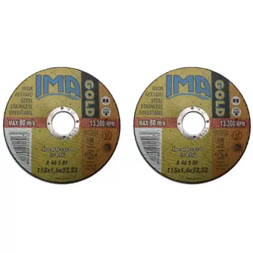 Voordeelprijs Ima mini disco pianoper acciaio inox Ø 115x1 mm mola abrasiva flex