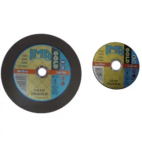 Express Levering ima mola abrasiva disco per metalli taglio ferro Ø 115x1,6x22 mm smerigliatrice