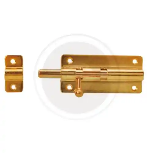 Merkproduct Imof catenacciolo piatto ottone lucido 80 mm catenaccio porte porta
