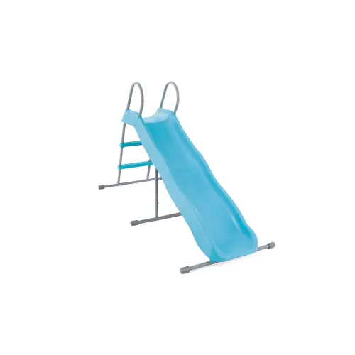 Finale Uitverkoop Intex 44106 scivolo per bambini in plastica azzurra e acciaio cm.cm.196x84x119h per giardino piscina terrazze
