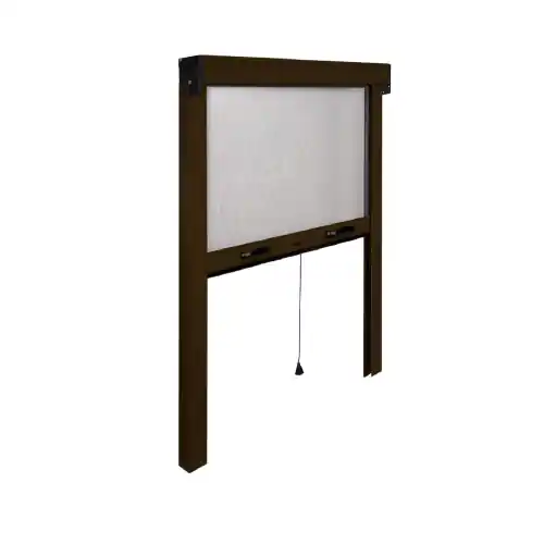 Nieuw Irs zanzariera alluminio marrone cm 160x170 verticale per finestra finestre