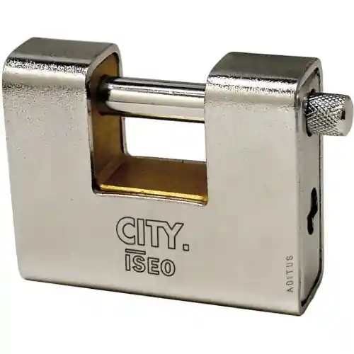 Lage Prijs Iseo serie city lucchetto corazzato in acciaio cromato mm 90 per serranda garage