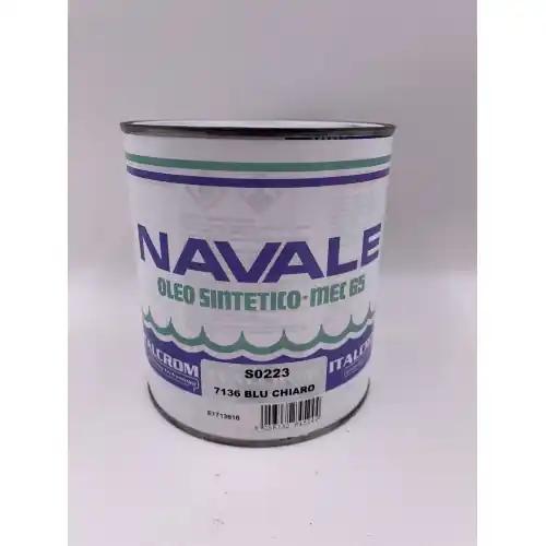 Beperkt Aanbod Italcrom smalto vernice navale 0,750 lt blu chiaro per ferro legno oleo sintetico