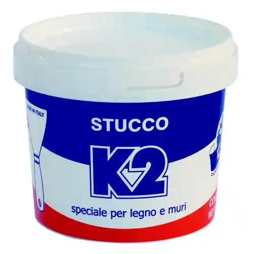 K2 0,5 kg stucco riempitivo in pasta a spatola per legno e muri bianco Favoriet