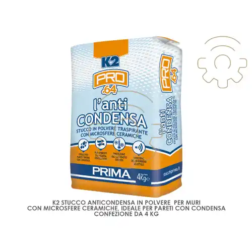 K2 stucco anticondensa in polvere e microsfere 4 kg aticondensa isolamento termico acustico Korting