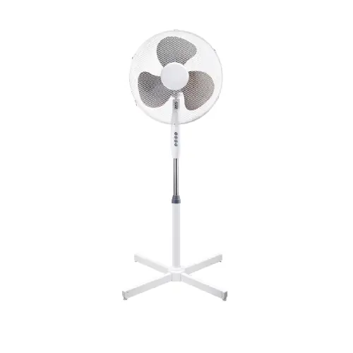 Beperkte Voorraad Kasart ventilatore da pavimento con base a croce Ø 40 cm 45W a 3 velocità con oscillazione orizzontale