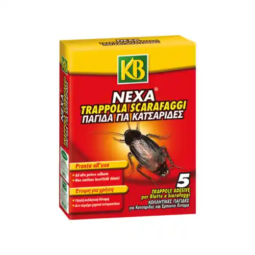 Dagaanbieding Kb nexa esca trappola adesiva per blatte 5 pz. ideale per interno ed esterno