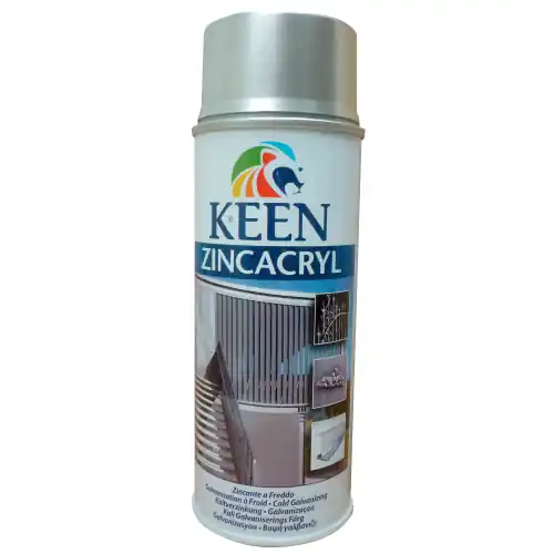 Keen 400 ml spray zincacryl zincante a freddo per cancelli zinco brillante Speciale Aanbieding