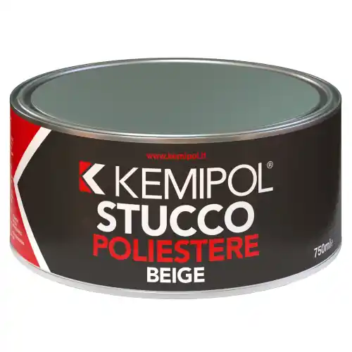 Kemipol barattolo 0,750 lt stucco in poliestere Blum per carrozzerie carrozzeria alluminio Op = Op