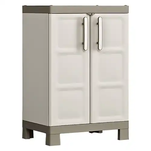 Meest Verkocht keter armadio basso excellence in plastica con due ripiani regolabili cm65x45x97 colore beige