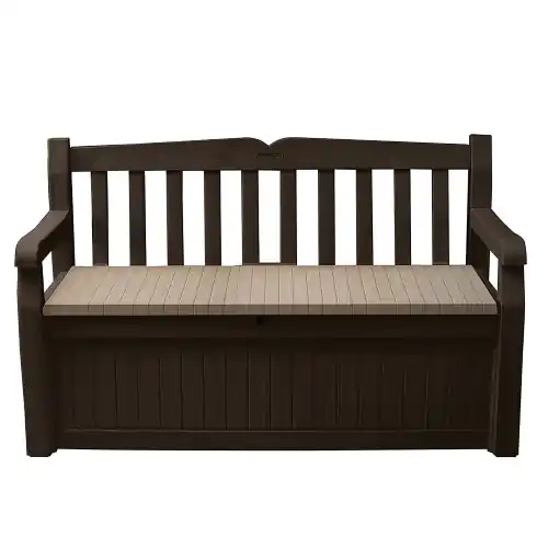 Keter panchina contenitore eden da giardino in resina marrone resistente ai raggi uv Finale Uitverkoop