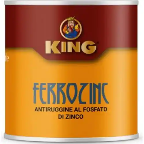King 500 ml zincante a freddo Ferrozinc grigio vernice per ferro antiruggine Snelle Levering