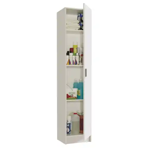 Express Levering Kit armadio multiuso 1 anta 4 ripiani cm37x37x180h colore bianco in melaminico