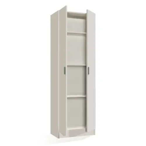 Laatste Versie Kit armadio multiuso 2 ante e 3 ripiani cm59x37x180h in Mdf colore bianco