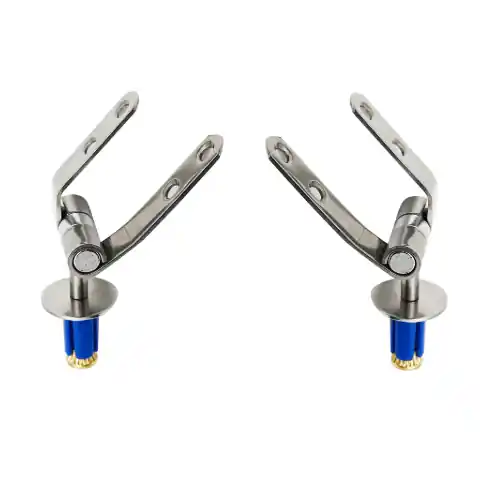 Kit cerniere di ricambio Mod. S05 fissa ad espansione in acciaio inox accessori e ricambi sedili wc Direct Verzonden