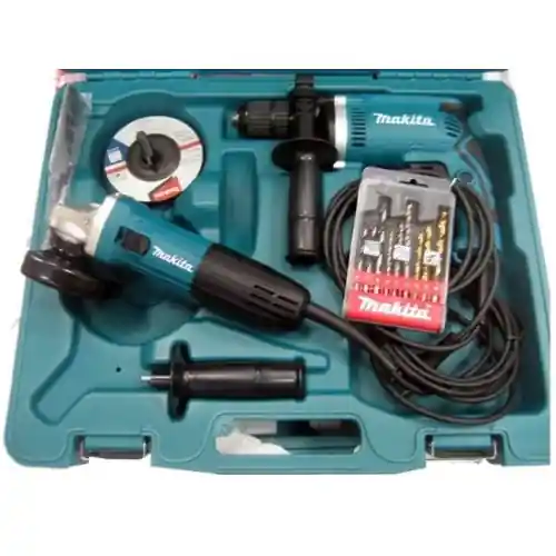 kit Makita DK1154 trapano a percussione HP1631 + smerigliatrice GA4530 Tijdelijk Beschikbaar