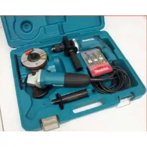kit Makita trapano a percussione HP1631 + smerigliatrice GA4530 115mm Dagaanbieding