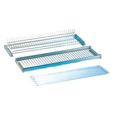 kit mensola colapiatti acciaio cromato regolabile 76 cm con supporti Direct Verzonden