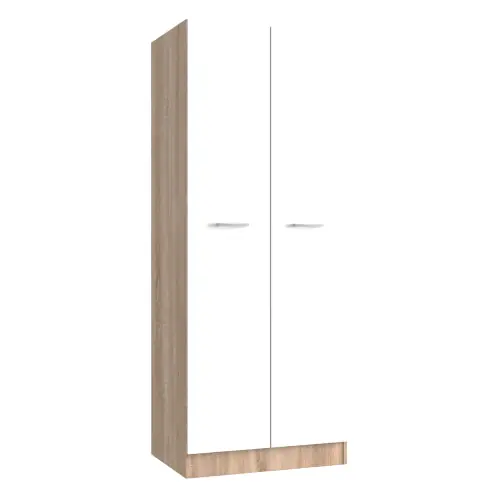Kit mobile armadio a 2 ante cm71x51,5x181h colore rovere/bianco spessore 16mm Lage Kosten