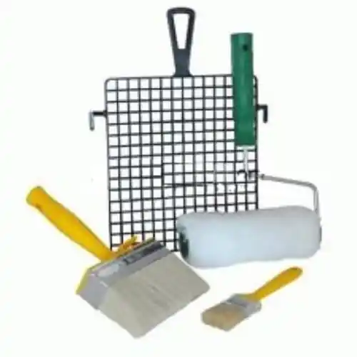 Veilige Betaling Kit per imbiancatura 4 pezzi composto da rullo retina pennello plafoncino