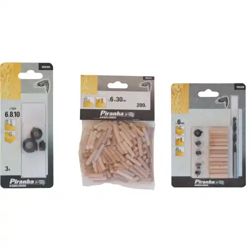 kit per spinatura piranha X66400 punta 6 mm black&decker boccola tasselli spine Koop Online