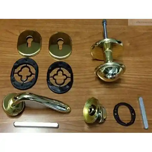 Laatste Versie kit porta blindata profilo europeo ottone cromato satinato sx sinistra