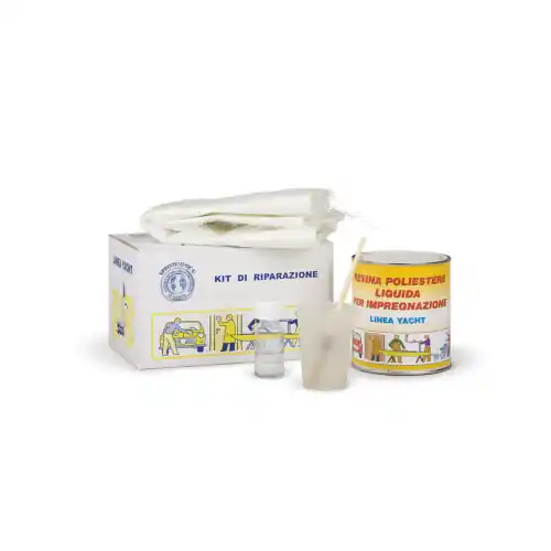 Kit riparazione fibroresina completo 750 ml carrozzeria nautica vetroresina Gratis Retour