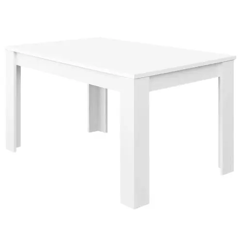 Favoriet Kit tavolo Kendra estensibile cm 140/190x90x78h pannello truciolare melaminico bianco lucido