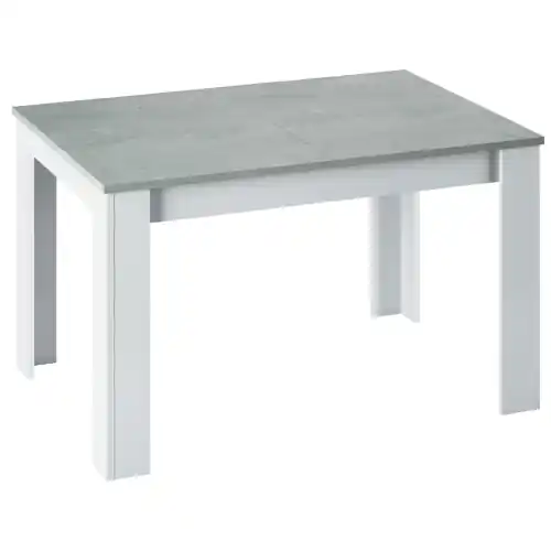 Kit tavolo Kendra estensibile cm 140/190x90x78h pannello truciolare melaminico bianco/cemento Gereduceerde Prijs