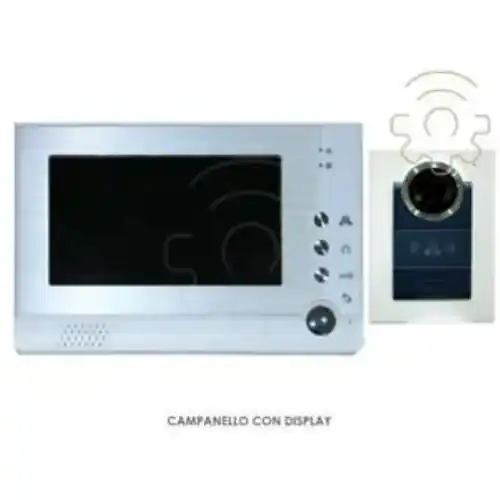 Beste Prijs Kit videocitofono 1 monitor LCD 7" e spioncino digitale notturno, scatta foto quando citofonano
