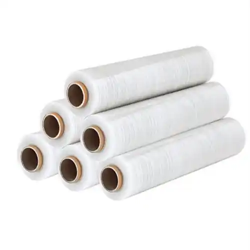 Korting Koem 6 Rotoli Pellicola Film Estensibile Manuale Trasparente cm 50x 250 mt da 2,4 Kg Cellofan per Imballaggio Spedizioni e Trasloco
