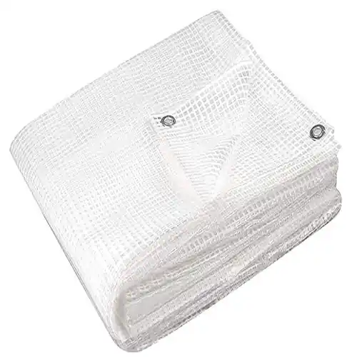 Op = Op Koem Telo Telone Cristal Occhiellato Trasparente 2x3 mt in Polietilene Retinato Impermeabile ed Antivento Copertura Multiuso per Esterno