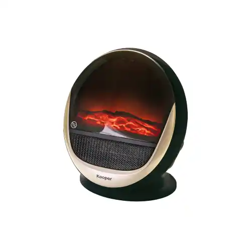 Gecertificeerd Kooper stufa effetto camino mod Marte 1500W cm30x24x35h effetto fiamma 2 selettori potenza
