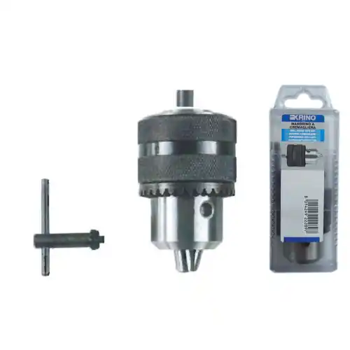 Krino mandrino a cremagliera attacco M 3/8 apertura 10 mm con chiave Hoge Kwaliteit