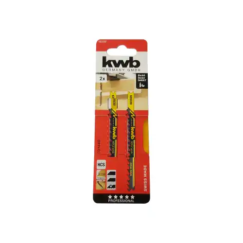 Kwb 2 lame per seghetto alternativo 100/80 per legno taglio grosso Hcs gambo a T by Einhell Direct Beschikbaar