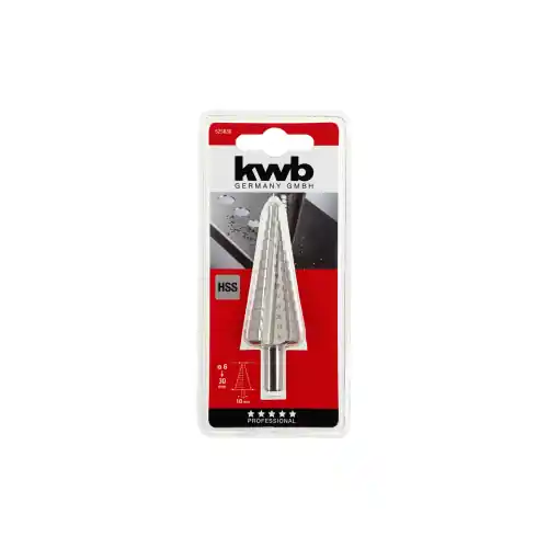 Lage Kosten Kwb fresa a gradino Hss da 6 a 30 mm con punta segna traccia per forare acciaio plastica e metalli non ferrosi