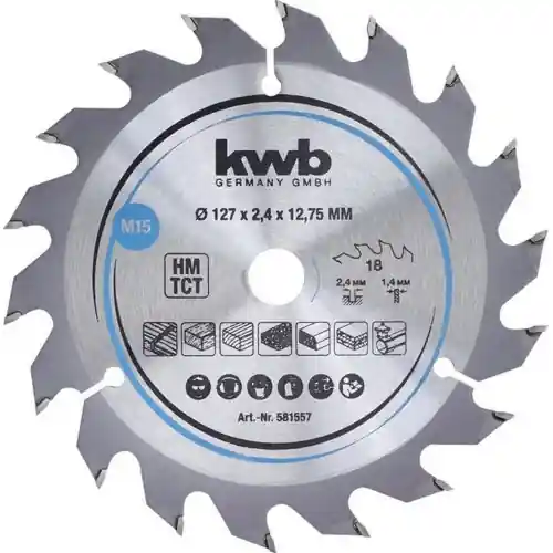 Tijdelijk Beschikbaar Kwb lama di ricambio per sega circolare diametro 210x30 mm a 30 denti per legno truciolati mdf e materiali plastici by Einhell