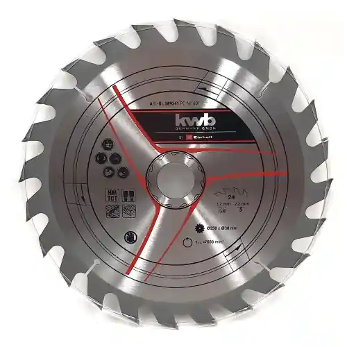 Flitsaanbieding Kwb lama per sega troncatrice Ø 250x30 mm a 24 denti per legno duro e morbido by Einhell