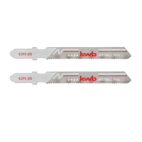 Gereduceerde Prijs Kwb set 2 lame hcs per metallo 77x50 mm taglio medio bimetallo per seghetto alternativo Einhell Bosch Aeg