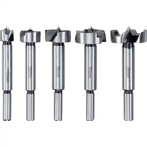 Superprijs Kwb set 5 punte forstner varie misure 15, 20, 25, 30 e 35 mm per legno in acciaio by Einhell