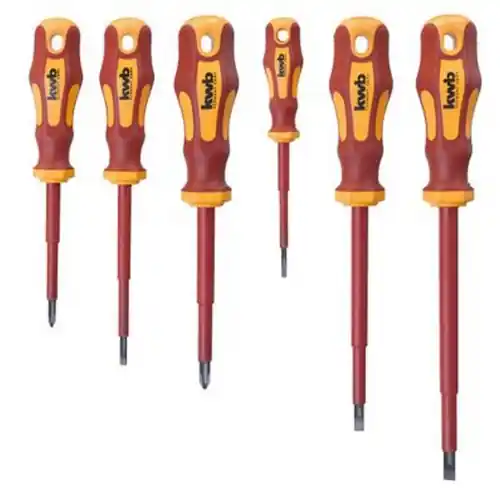 Nu Kopen Kwb set 6 pz cacciaviti isolati cromo-vanadio per elettricista professionali varie misure by Einhell