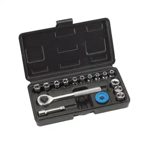 Express Levering Kwb set kit cricchetto reversibile con chiavi a bussola 1/4" incluse 16 bussole by Einhell
