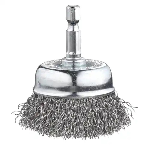 Rechtstreeks Van De Fabrikant Kwb spazzola a tazza Ø 50 mm ultra pesante filo 0,30 mm di acciaio HSS ondulata per trapano